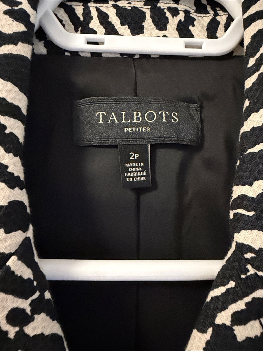 Talbots Animal-Print Blazer - Picture 2 of 2